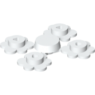 Lego Plant, Flower Small [Complete Sprue of Four] / White