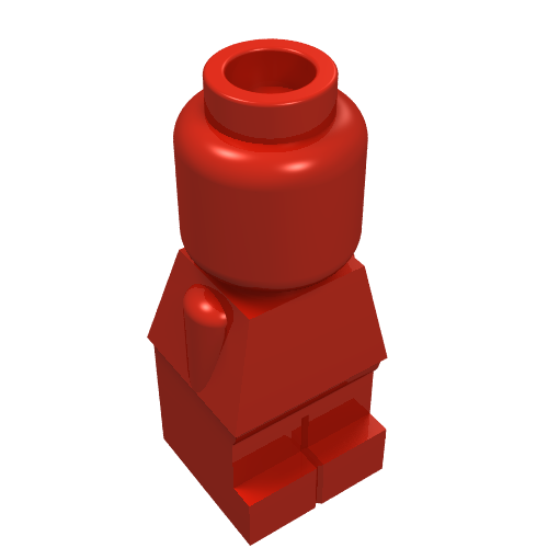 Lego Microfig [Plain] / Red