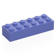 Lego Brick 2 x 6 / Blue Violet