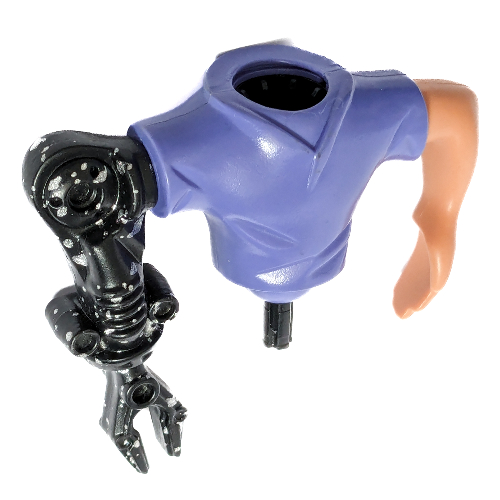 Lego Large Figure Torso with Arms, Nick (McDonalds) / Medium Bluish Violet