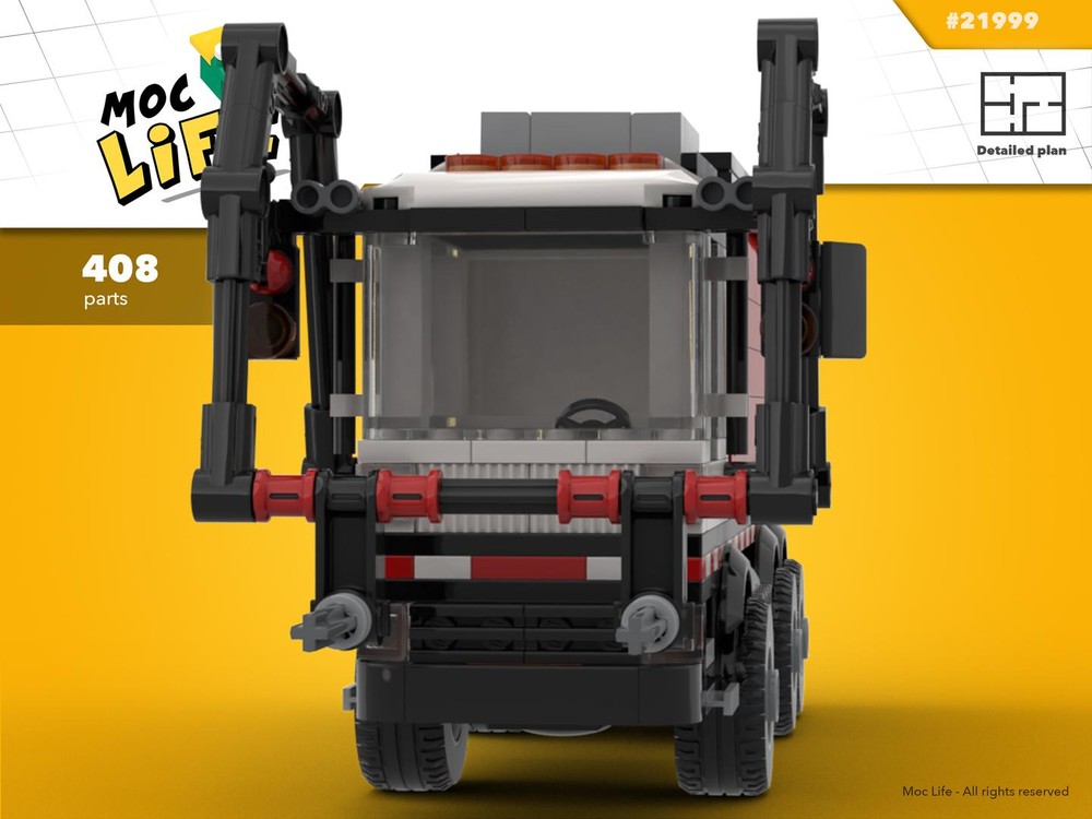 Lego Mack garbage Truck 2 axles