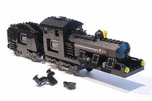 Lego Large Train Engine with Tender Black (Motorizable, sets 4534, 4535)