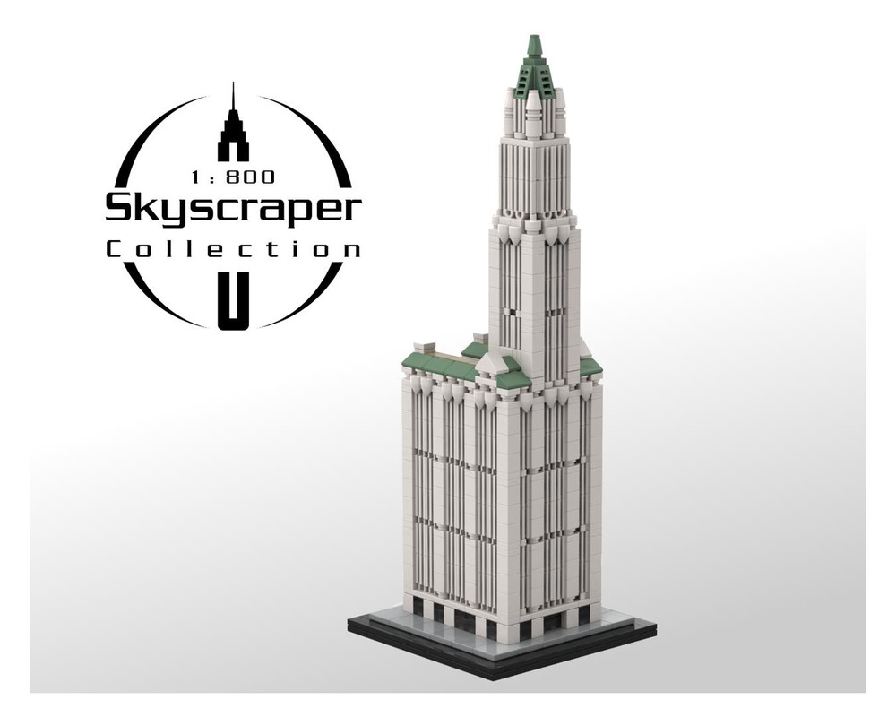 Lego Woolworth Building 1:800 Scale