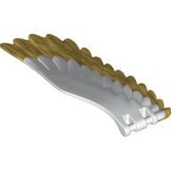 Lego Animal Body Part, Bird, Eagle Wing - Left with Metallic Gold Feathers Print