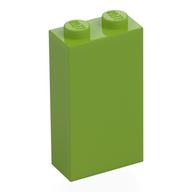 Lego Brick 1 x 2 x 3 with Bottom Stud Holder / Lime