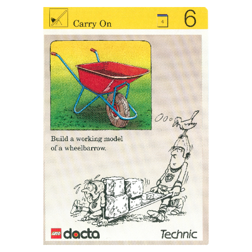 Lego Activity Card, Set 9603, Simulation 6 - Carry On