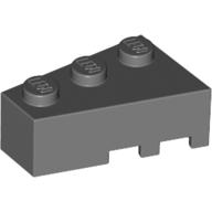 Lego Brick Wedged, Angled 3 x 2 Left / Dark Bluish Gray