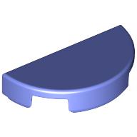 Lego Tile Round 1 x 2 Half Circle / Blue Violet