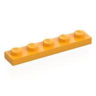 Lego Plate 1 x 5 / Bright Light Orange