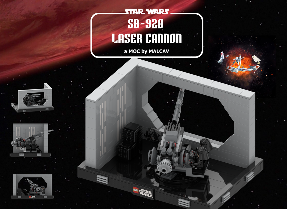 Lego SB-920 Laser Cannon Diorama