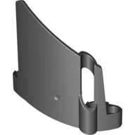 Lego Technic Panel Fairing #22 Large Short, Small Hole, Side A / Black