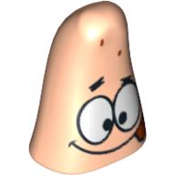 Lego Minifig Head Special, Starfish with Tongue Out Print (Patrick)