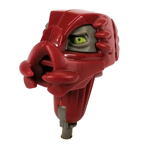 Lego Large Figure Head, with Pin, Gorm / Dark Red