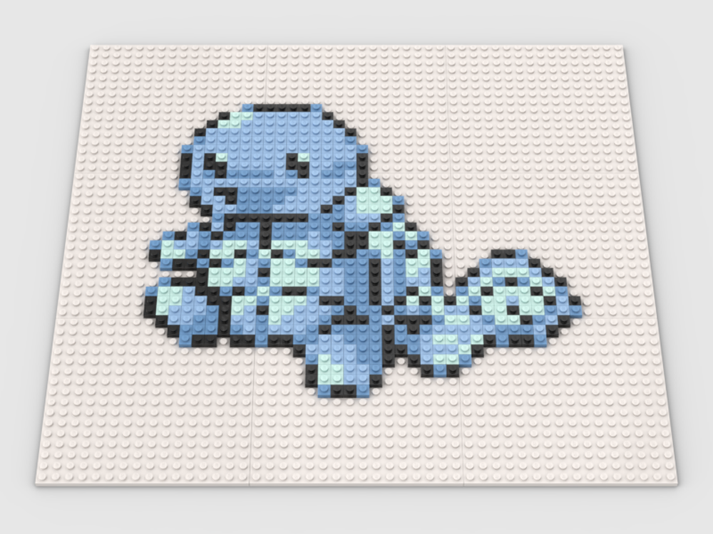 Lego Pokemon Red and Blue - Squirtle Sprite