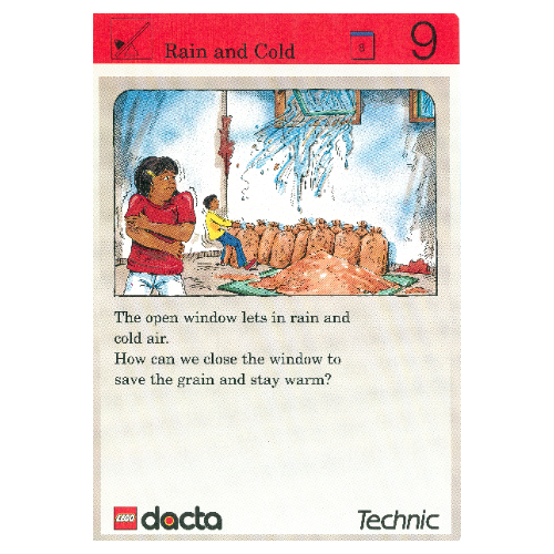 Lego Activity Card, Set 9603, Invention 9 - Rain and Cold
