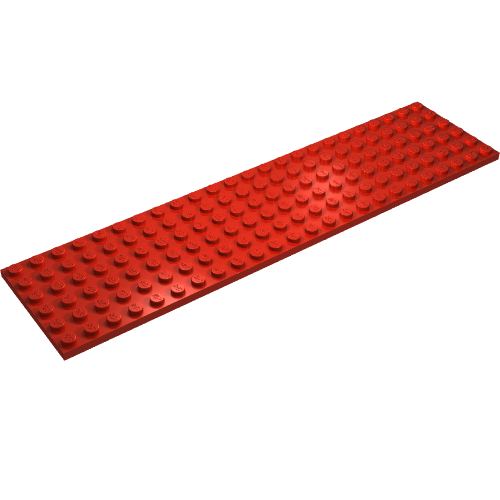 Lego Plate 6 x 24 / Red