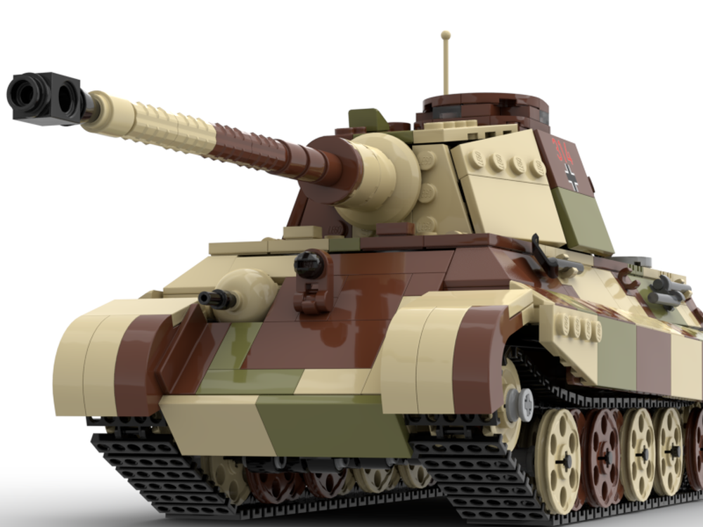 Lego Tiger II Ausf B heavy tank (summer camouflage)