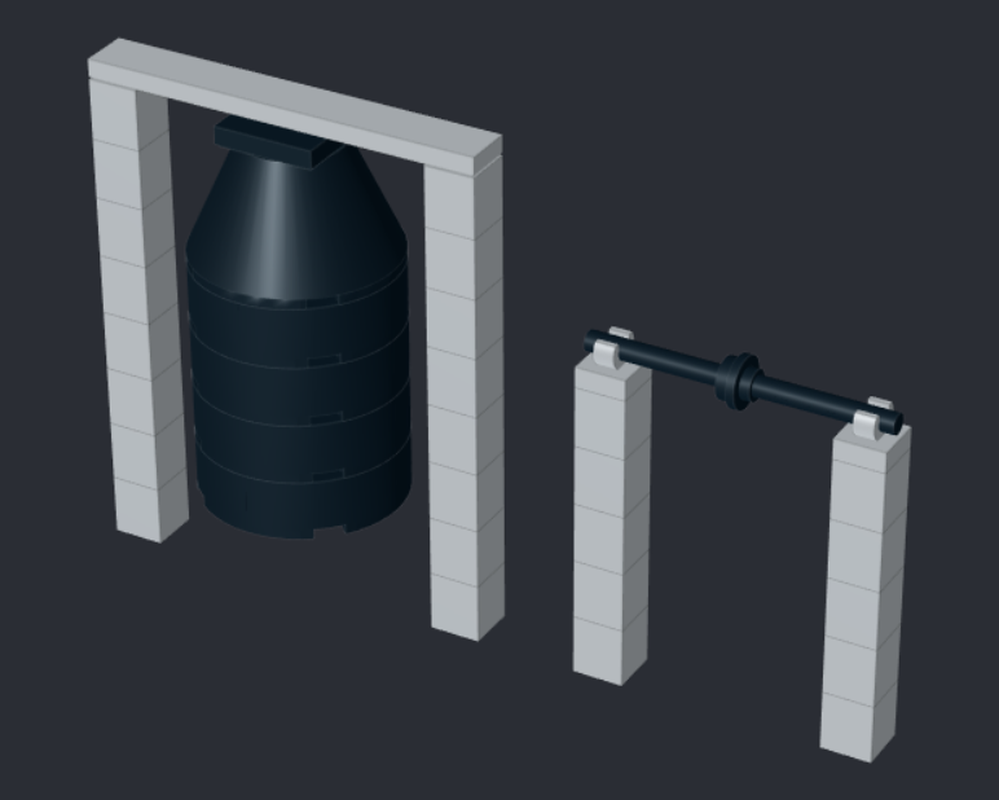 Lego A Lego Pull-up Bar and Punching Bag