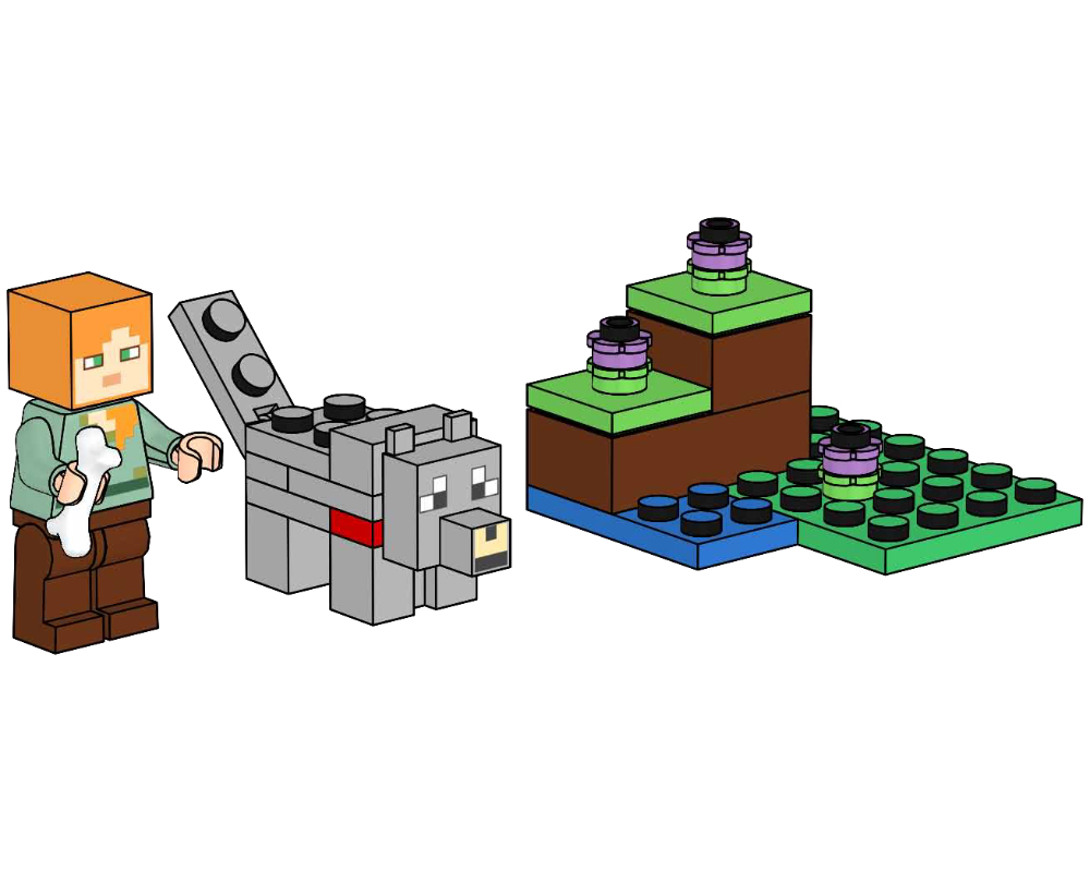 Lego Alex with Wolf