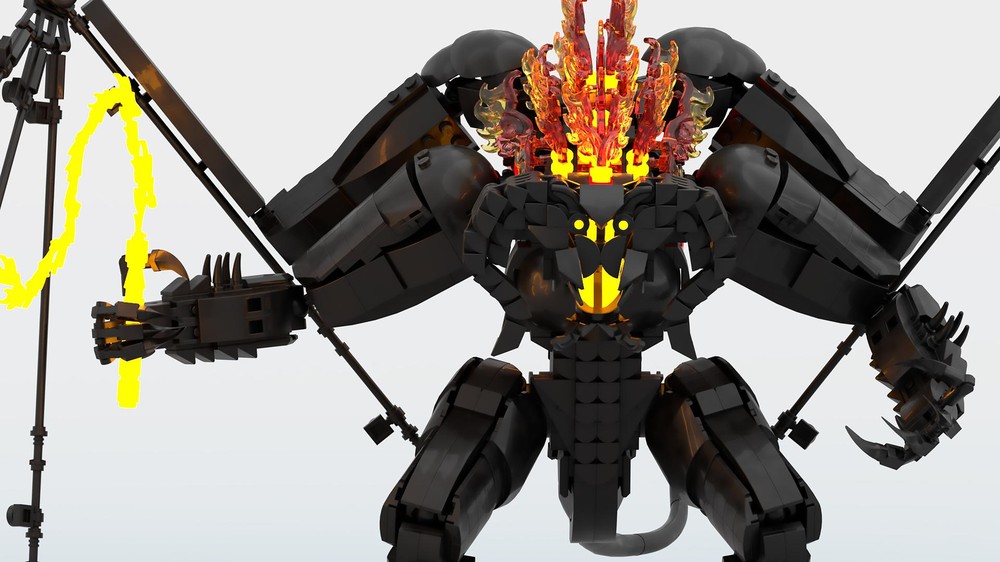 Lego Balrog vs Gandalf
