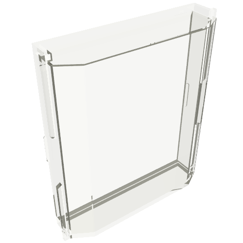 Lego Panel 2 x 8 x 8 / Trans-Clear