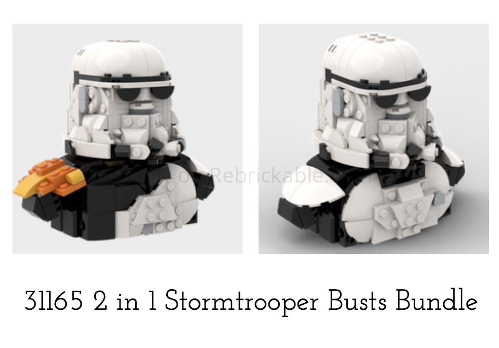 Lego 31165 2 in 1 Storm-trooper Busts Bundle
