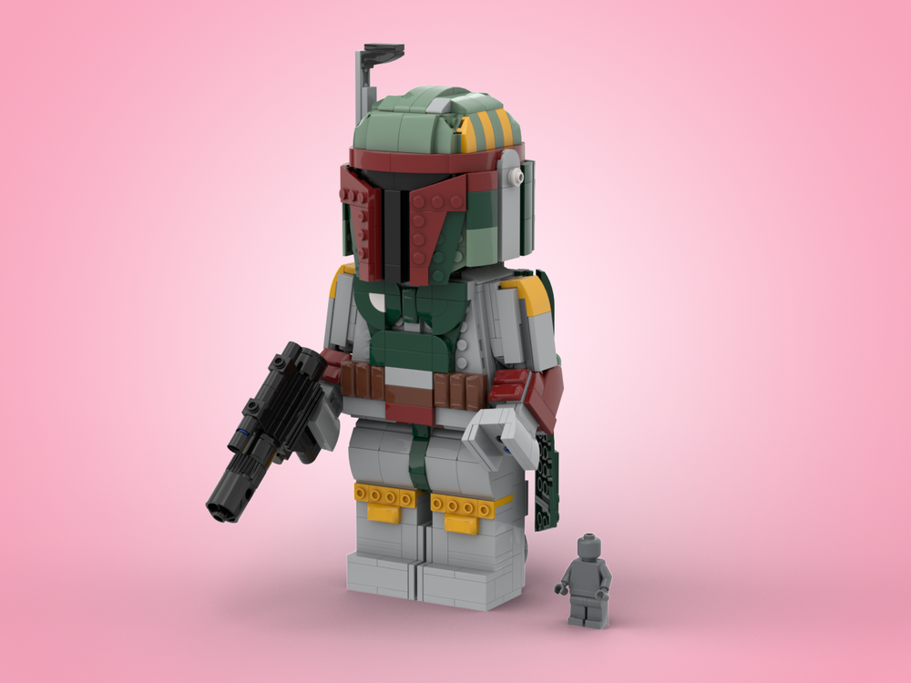 Lego Bounty Hunter (Up scaled minifigure)