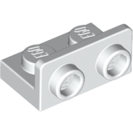 Lego Bracket 1 x 2 - 1 x 2 Inverted / White