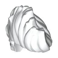 Lego Hair Mohawk Wavy / White
