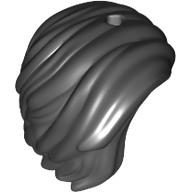 Lego Hair Swept to Right / Black