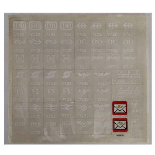 Lego Sticker Sheet for Set 7722-1 / [No Color/Any Color]