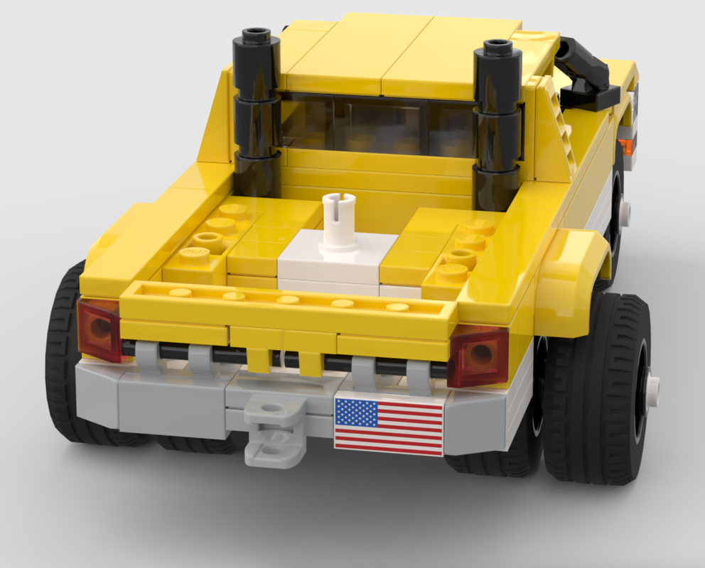 Lego First-Gen-Ram truck color and hitch modification