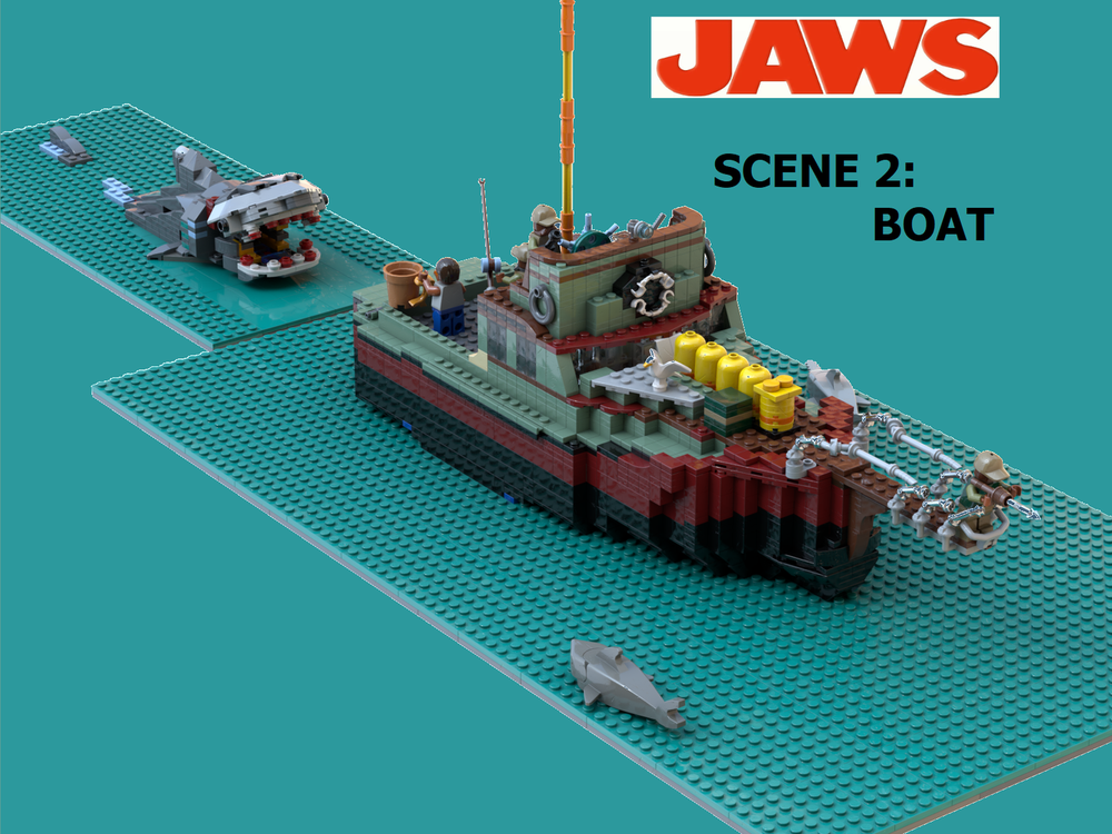 Lego JAWS (1975) Scene 2: Boat "ORCA"