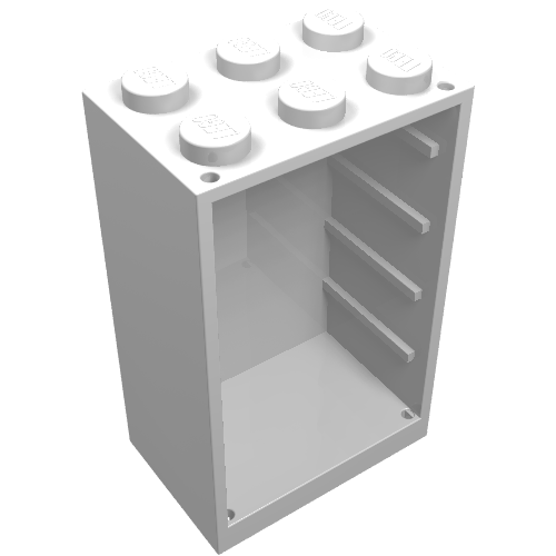 Lego Cupboard 2 x 3 x 4 / White