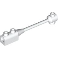 Lego Bar 1 x 8 with Brick 1 x 2 Curved Top End (Axle Holder Inside Small End) / White