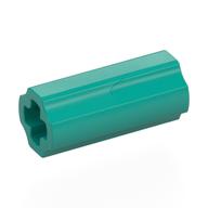 Lego Technic Axle Connector Smooth [with x Hole + Orientation] / Dark Turquoise