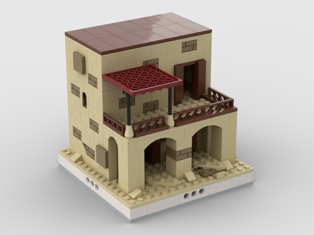 Lego Desert House #5 for a Modular Desert village