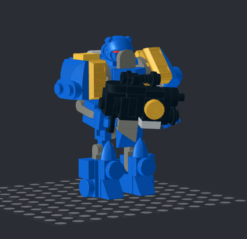 Lego Space marine from Warhammer
