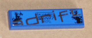 Lego Tile 1 x 4 with 'adrift' Pattern (Sticker) - Set 8151