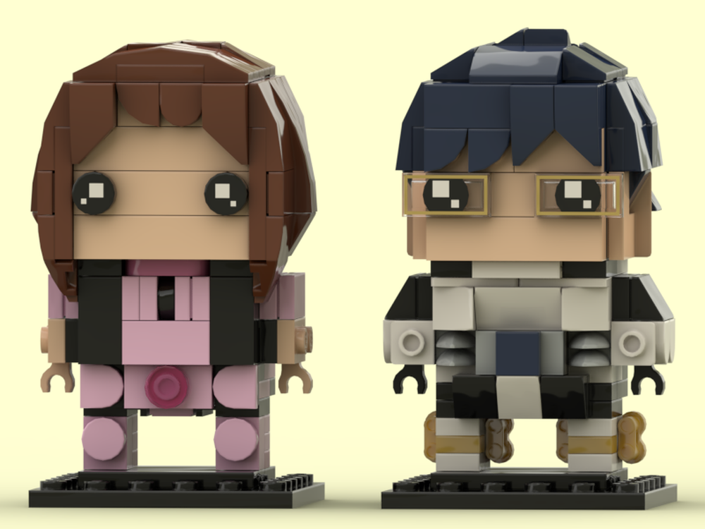 Lego Ochaco Uraraka & Iida Tenya BrickHeadz - My Hero Academia