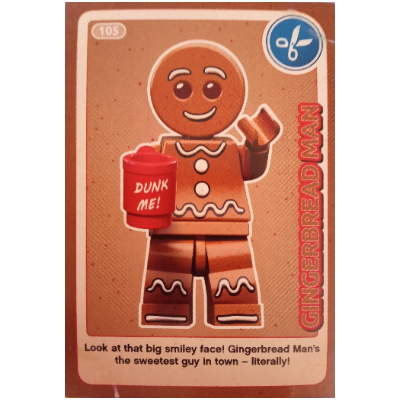 Lego Trading Card, Create The World - Gingerbread Man / [No Color/Any Color]