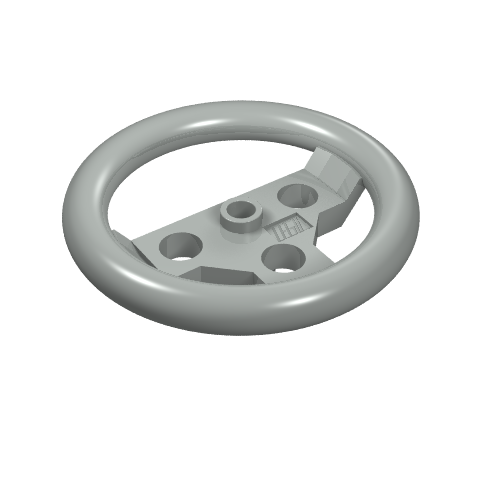 Lego Technic Steering Wheel Large / Light Gray