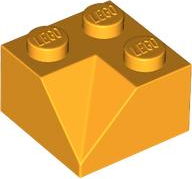 Lego Slope 45 2 x 2 Double Concave / Bright Light Orange