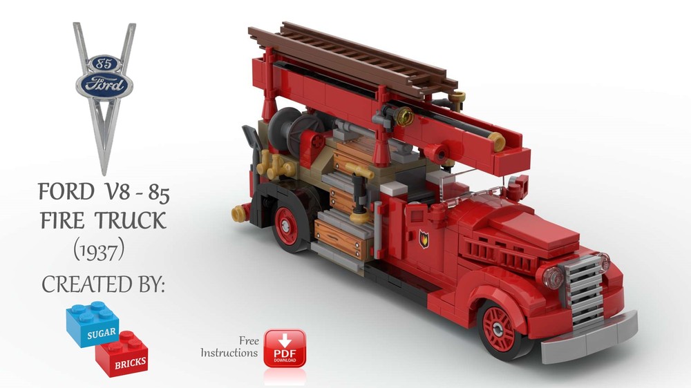 Lego Vintage Car - Ford V8-85 Fire Truck (1937)