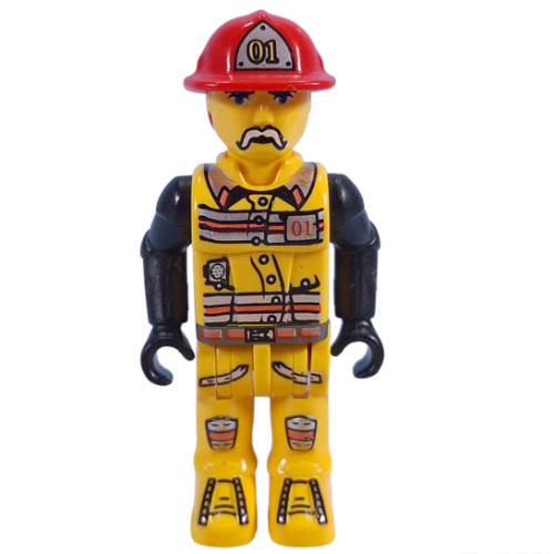 Lego Juniors Midifig, Fireman in Hat #01