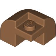 Lego Brick Round, Curved 2 x 2 x 1 1/3, Corner / Medium Nougat