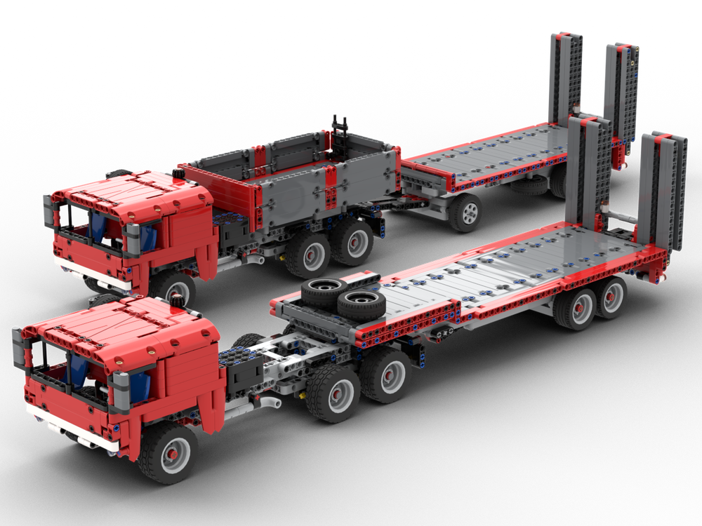 Lego Offroad Truck & Trailer "MIL GL KAT 1" 2 Versions (42098 C-Model)