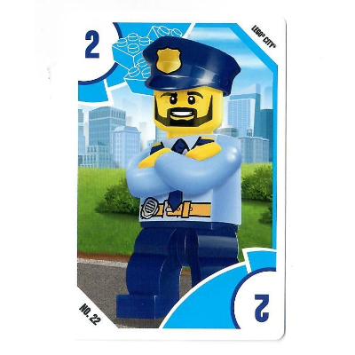 Lego Trading Card, Toys 'R' Us - City - 2 Police Officer / [No Color/Any Color]