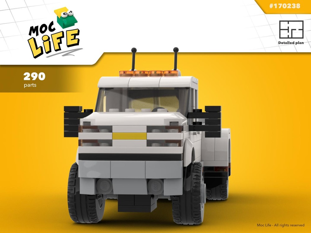 Lego Chevrolet Silverado 3500 quad cab dually