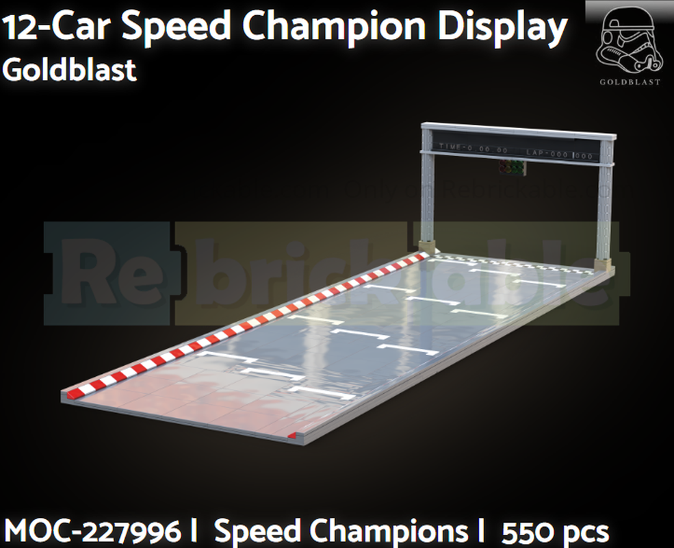 Lego 12-Car Speed Champion Display